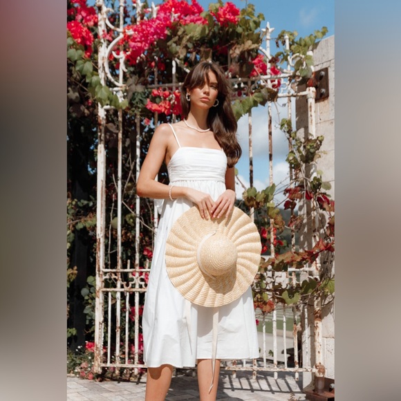 Petal & pup bow back cotton midi dress nwot - Picture 2 of 7